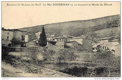 -ref- J254- gard - le mas soubeiran ou se trouve(nt) le musee du desert - env. de saint jean du gard - st jean du gard -