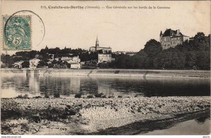 CPA CASTETS-en-Dorthe - Vue général sur les bords de la Garonne (140201)