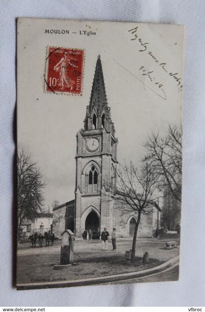 Moulon, l'église, Gironde 33