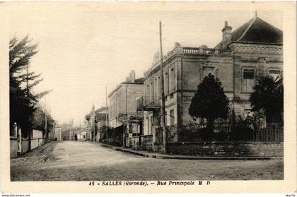 CPA Aquitaine Gironde Salles Rue Principale (982617)