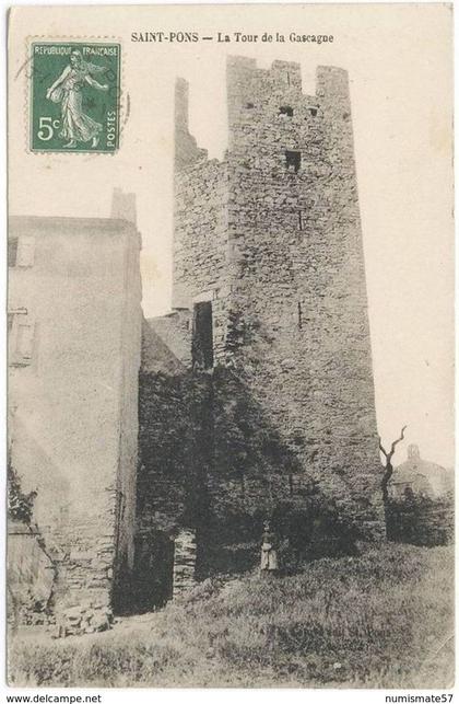 CPA SAINT PONS - La Tour de la Gascagne - Enfant - Ed. E. Letuvé , St. Pons