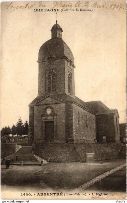 CPA Bretagne - Argentré - L'Eglise (112127)