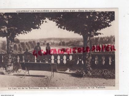 37- CHATEAU LA VALLIERE- LE LAC VU DE LA TERRASSE DE MAISON CONLESCENCE LOUISE DE LA VALLIERE- INDRE ET LOIRE