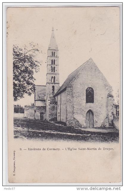 Environs de Cormery - L'Eglise Saint-Martin de Truyes