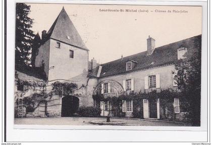 LOURDOUEIX-st-MICHEL : chateau de plaix-joliet - tres bon etat