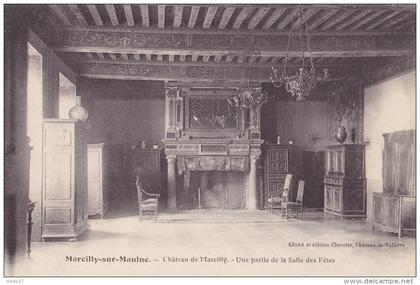 Marcilly-sur-Maulne - Château de Marcilly - Une partie de la Salle des Fêtes