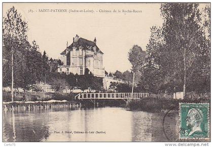 Saint Paterne 37 - Château de la Roche-Racan - 1925 Cachet Postal