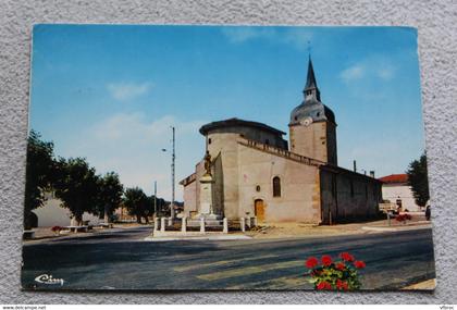 Cpm 1992, Saint Saturnin, l'église, Landes 40