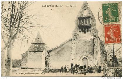 Dép 40 - Moustey - Les églises - état