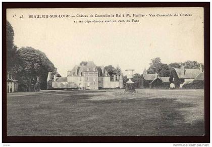 Cpa  du 45  Beaulieu sur Loire  Château de Corcelles Le Roi à M. Huillier  vue d'ensemble du Château  BR13