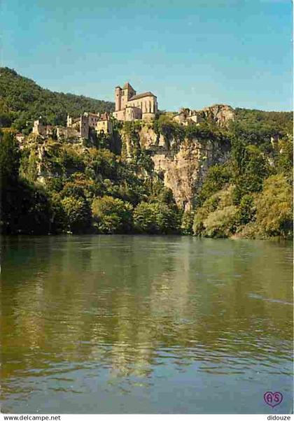 46 - Saint Cirq Lapopie - Le Village dominant le Lot - CPM - Voir Scans Recto-Verso