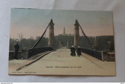 Gennes, pont suspendu sur la Loire, Maine et Loire 49