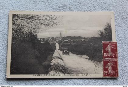 Sainte Christine, vue d'ensemble, Maine et Loire 49