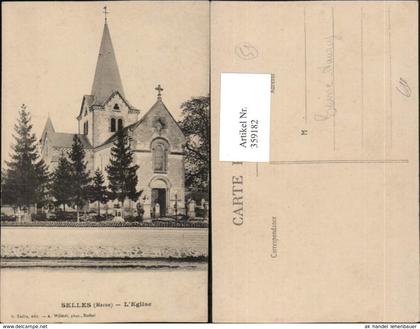359182,Champagne-Ardenne Marne Selles L'Eglise Kirche