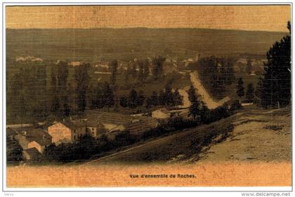 CARTE POSTALE ANCIENNE DE ROCHES - VUE D'ENSEMBLE DE ROCHES