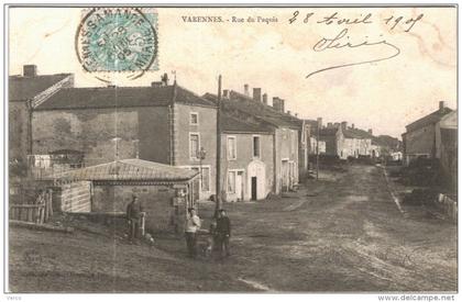 Carte Postale Ancienne de VARENNES SUR AMANCE-Rue du Paquis