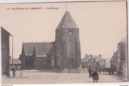 mayenne : env. de Lassay : LE  HORPS  : l église