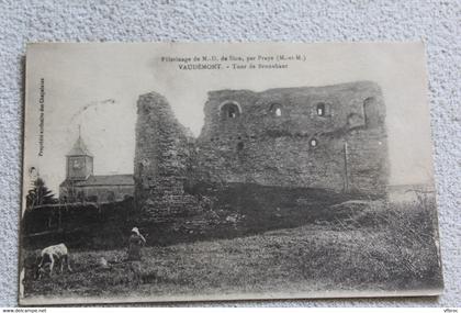 Cpa 1917, Vaudémont, tour de Brunehaut, Meurthe et Moselle 54