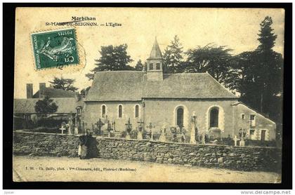 cpa du 56 Saint Malo de Beignon  l' église   PUO2