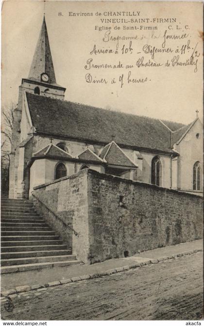 CPA Env. de CHANTILLY VINEUIL - St-FIRMIN Église de St-Firmi (130259)