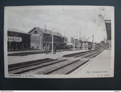 CPA Gare :  Abancourt - La Gare