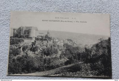 Saint Saturnin, vue générale, Puy de Dôme 63