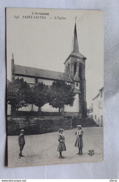 Saint Sauves, l'église, Puy de Dôme 63