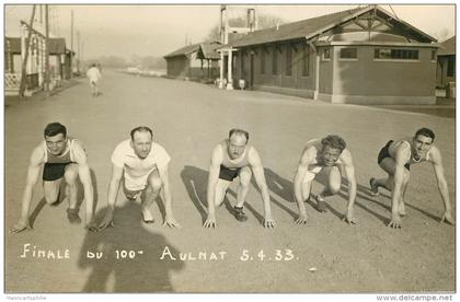 Aulnat (63) athletisme : course a pieds lot de deux cartes photo