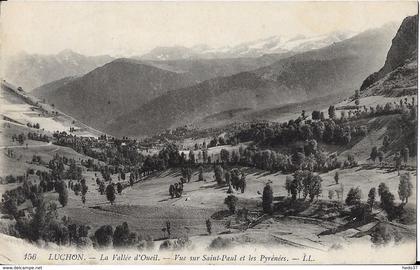 Luchon - La Vallée d'Oueil - Vue sur Saint-Paul et les Pyrénées