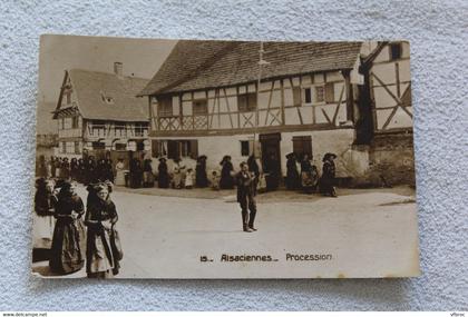 Alsaciennes, procession, Alsace, bas Rhin 67