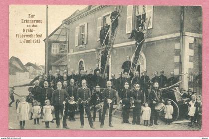 68 - ANDOLSHEIM - Feuerwehr - Pompiers - Firemen - Kreisfeuerwehrfest 1913