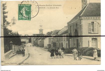 CPA . D70. AMANCE. La grande rue .