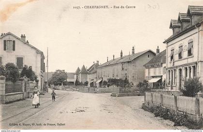 FRANCE - Champagney - Rue du centre - Carte Postale Ancienne