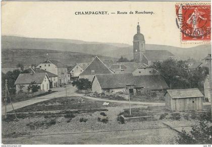 HAUTE SAONE : Champagney, Route de Ronchamp