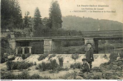 faucogney * le breuchin et le pont neuf * villageois