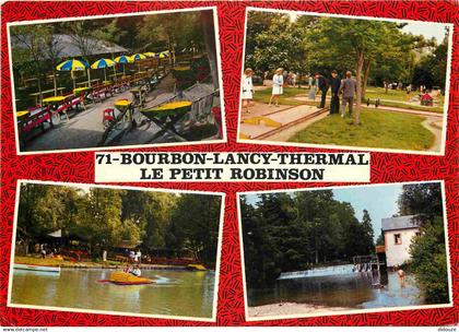 71 - Bourbon-Lancy - Café Restaurant Le Petit Robinson - Multivues - CPM - Flamme Postale de Bourbon-Lancy 71 - Voir Sca