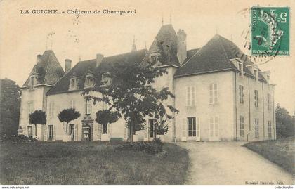 CPA FRANCE 71 "La Guiche, Château de Champvent".