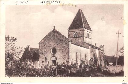 Grandvaux canton Palinges église cimetière