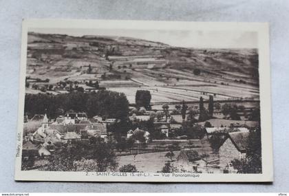 Saint Gilles, vue panoramique, Saône et Loire 71