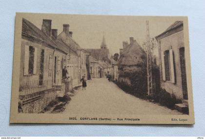 Conflans, rue principale, Sarthe 72