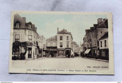 Fresnay sur Sarthe, place Thiers et rue Bailleul, Sarthe 72