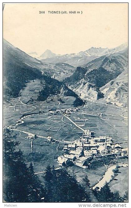 depts divers-  savoie  -ref AA963-  tignes -   vue generale -  carte bon etat -