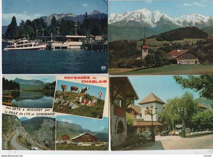 17  cartes  modernes - divers -  [74] Haute Savoie