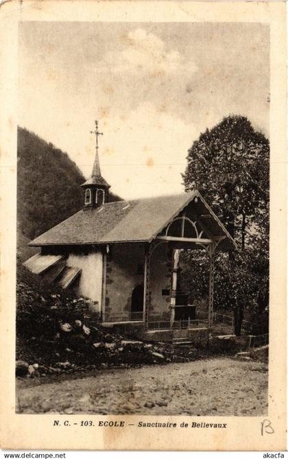 CPA École Sanctuaire de BELLEVAUX (336754)