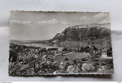 Cpsm 1962, Sevrier, vue générale et le mont Veyrier, Haute Savoie 74