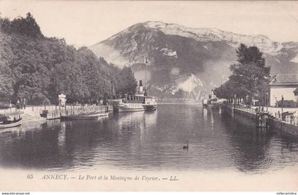 FRANCE - Annecy - Le Port et la Montagne de Veyrier