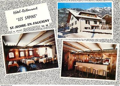 - haute savoie -gd format- ref-V76- saint jeoire en faucigny - st jeoire en faucigny - hotel restaurant " les sapins " -