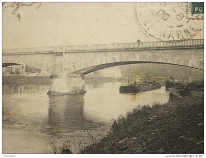 CPA 1908 Mary-sur-Marne  Seine-et-Marne et la région Île-de-France.le pont du chemin de fer pour Santes Nord