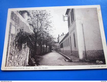 WW2 1939 Carte Postale LA CADIERE D'AZUR [83] Var FM BATTERIE 104 quartier M.Y reserviste Toulon-CPA Cachet a date Rural