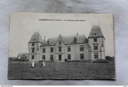 Chambretaud, le château Bois Niard, Vendée 85